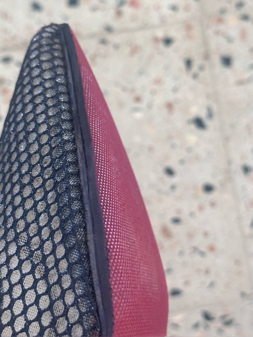 Christian Louboutin Black Glitter Mesh Pumps with Red Soles - Picture 4 of 9